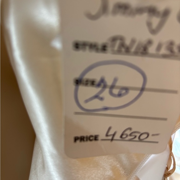 Jimmy Choo beautiful fit n flare Wedding Gown Size 12 NWT - Picture 3 of 16